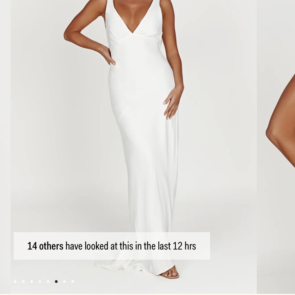 White V-Neck Maxi Dress